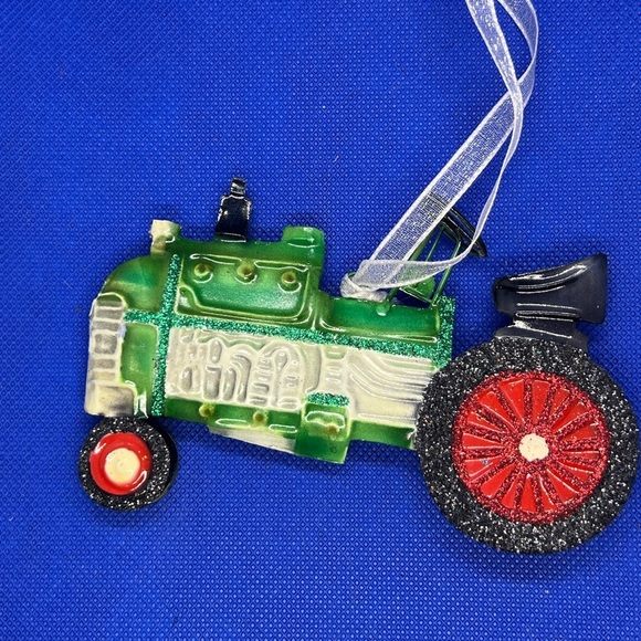 Green Tractor Ornament - Picture 4 of 4